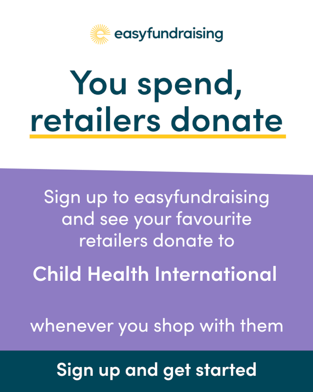 shop with easy fundraising to help Chld Health International
